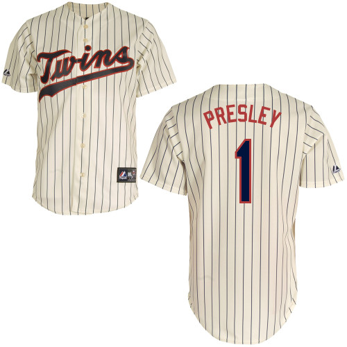 Alex Presley #1 mlb Jersey-Minnesota Twins Women's Authentic Alternate 3 White Baseball Jersey